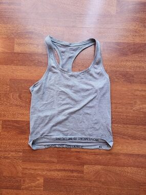 lululemon athletica Gray Striped Racerback Tank